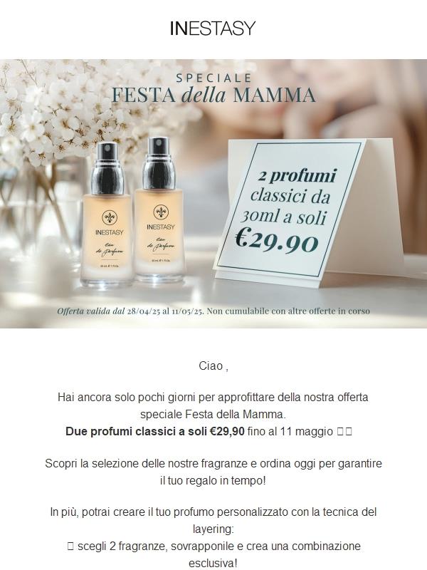 🌸 Due profumi a prezzo speciale! Fino al 19 marzo. 🌸