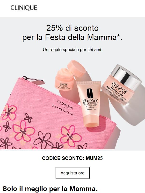 💖25% di sconto* per la Festa della Mamma!​