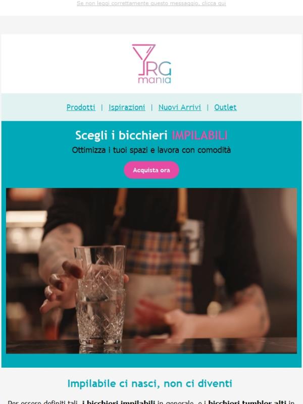 Impila i bicchieri e ottimizza i tuoi spazi: scegli il modello che fa per te