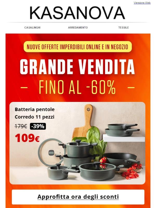 Novità imperdibili fino al -60%! 😍