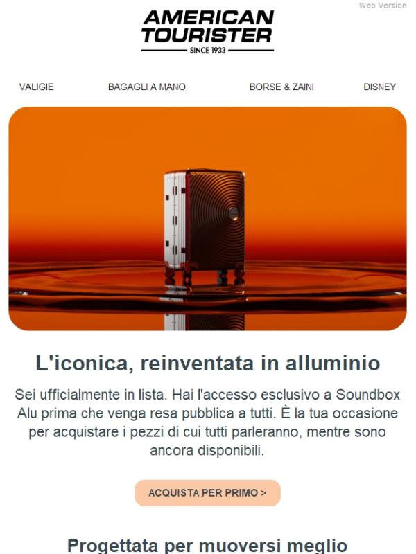 L'iconica, reinventata in alluminio