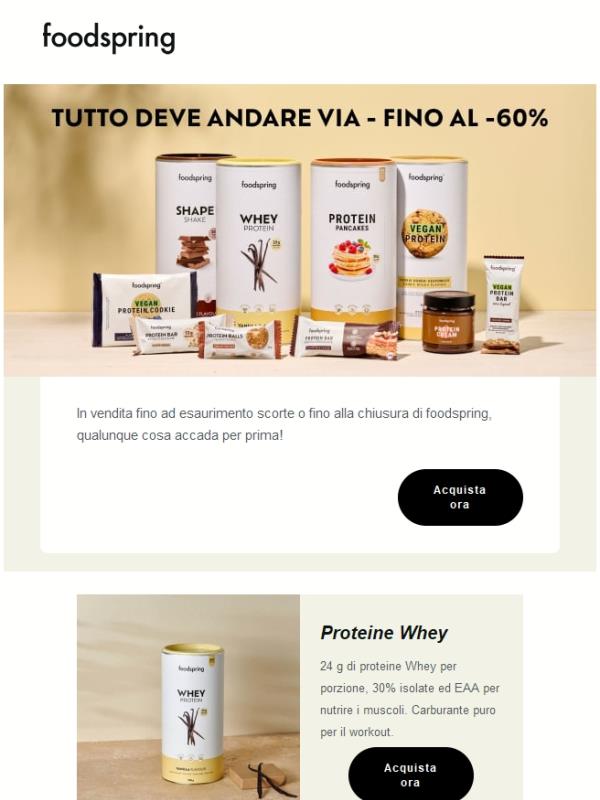 Fino al -60% sui tuoi obiettivi fitness