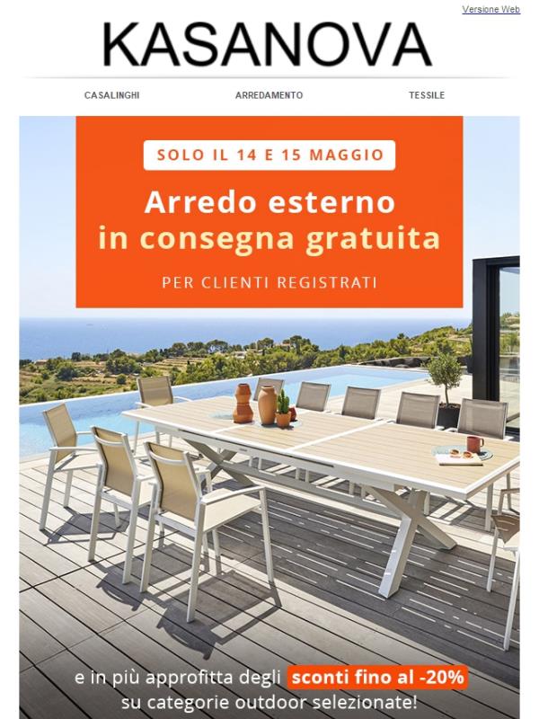 Outdoor: consegna gratis il 14 e 15 maggio 😍