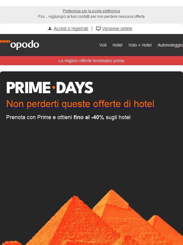 💰Fino al 40% di sconto sugli hotel durante i Prime Days