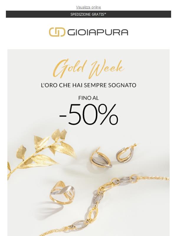 Oro al -50% per celebrare la famiglia nella sua giornata