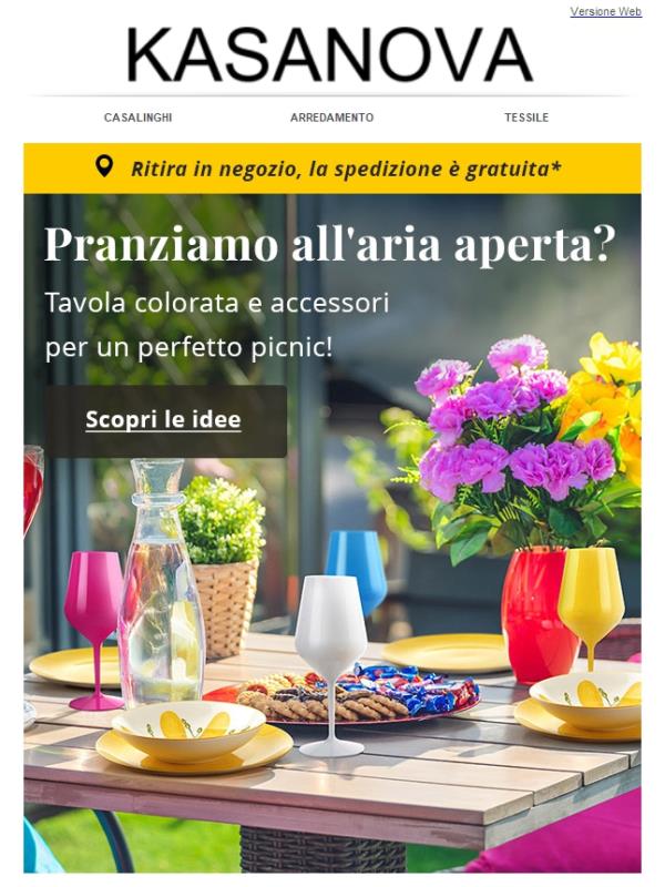 Pranzo al sole? Ecco cosa ti serve ☀️