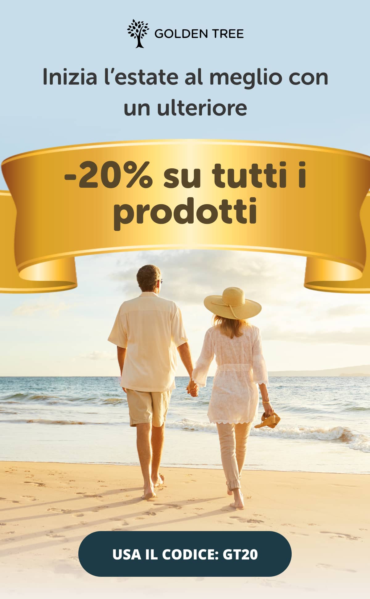 Inizia l’estate al meglio con un ulteriore -20% su tutti i prodotti
