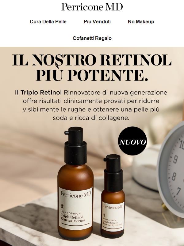 Il duo Triplo Rinnovamento al Retinolo è ufficialmente arrivato