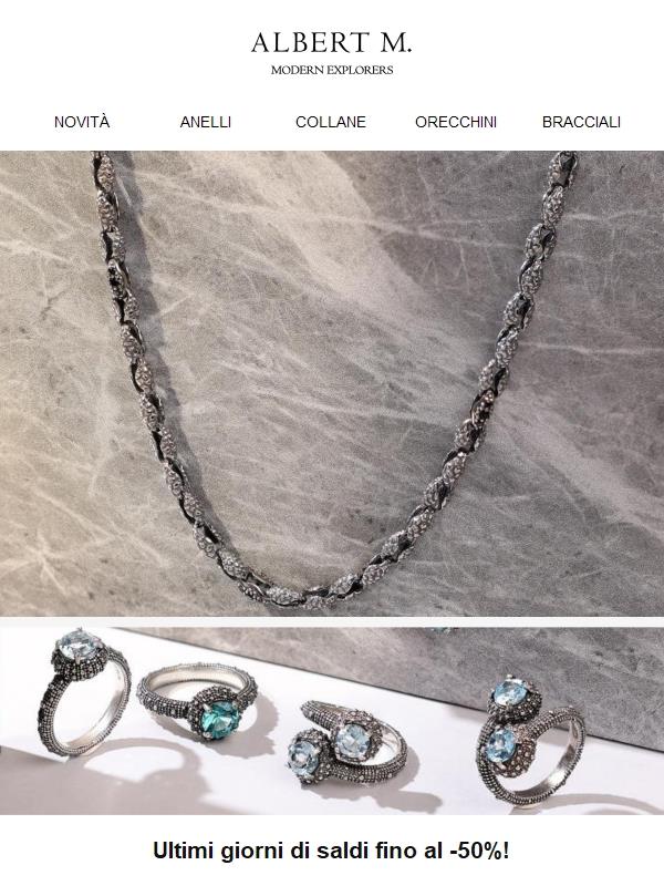 Ultimi giorni di Saldi Primaverili Albert M. fino al -50% 💫