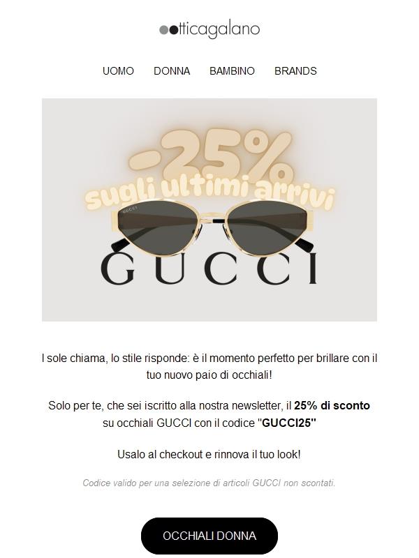 GUCCI -25% SOLO per TE