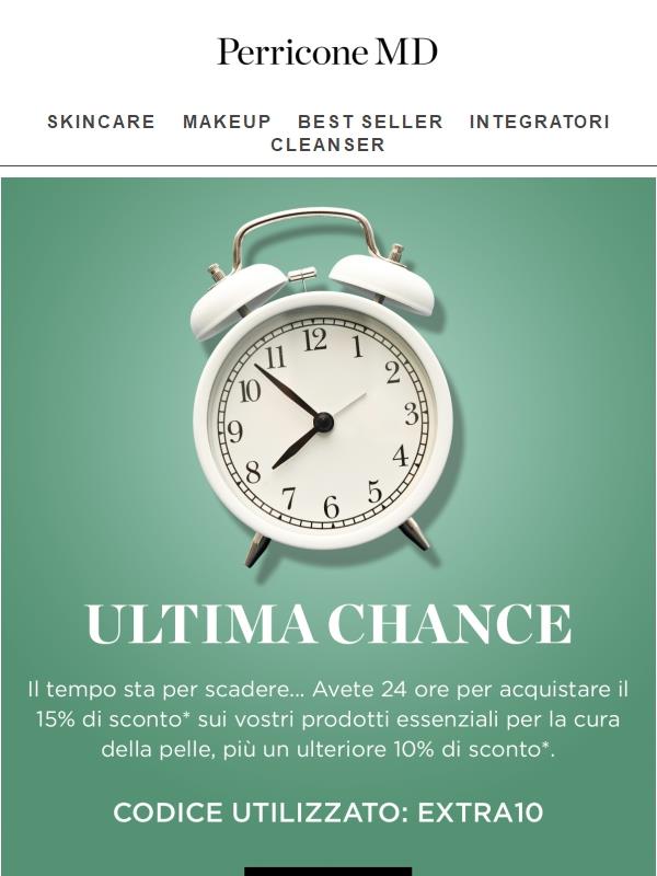 Ancora 24 ore...⏰ Più 10% di sconto extra solo per voi