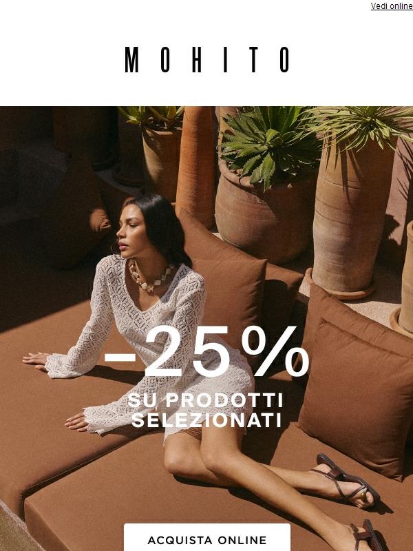 -25% su prodotti selezionati 🌸