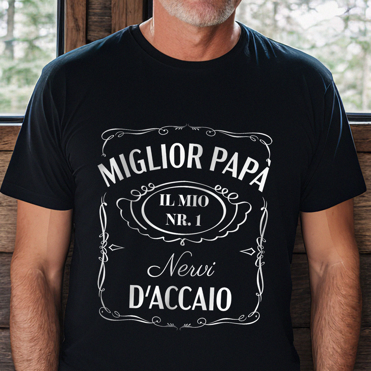 Image of Maglietta Personalizzata in stile Whisky con Testo