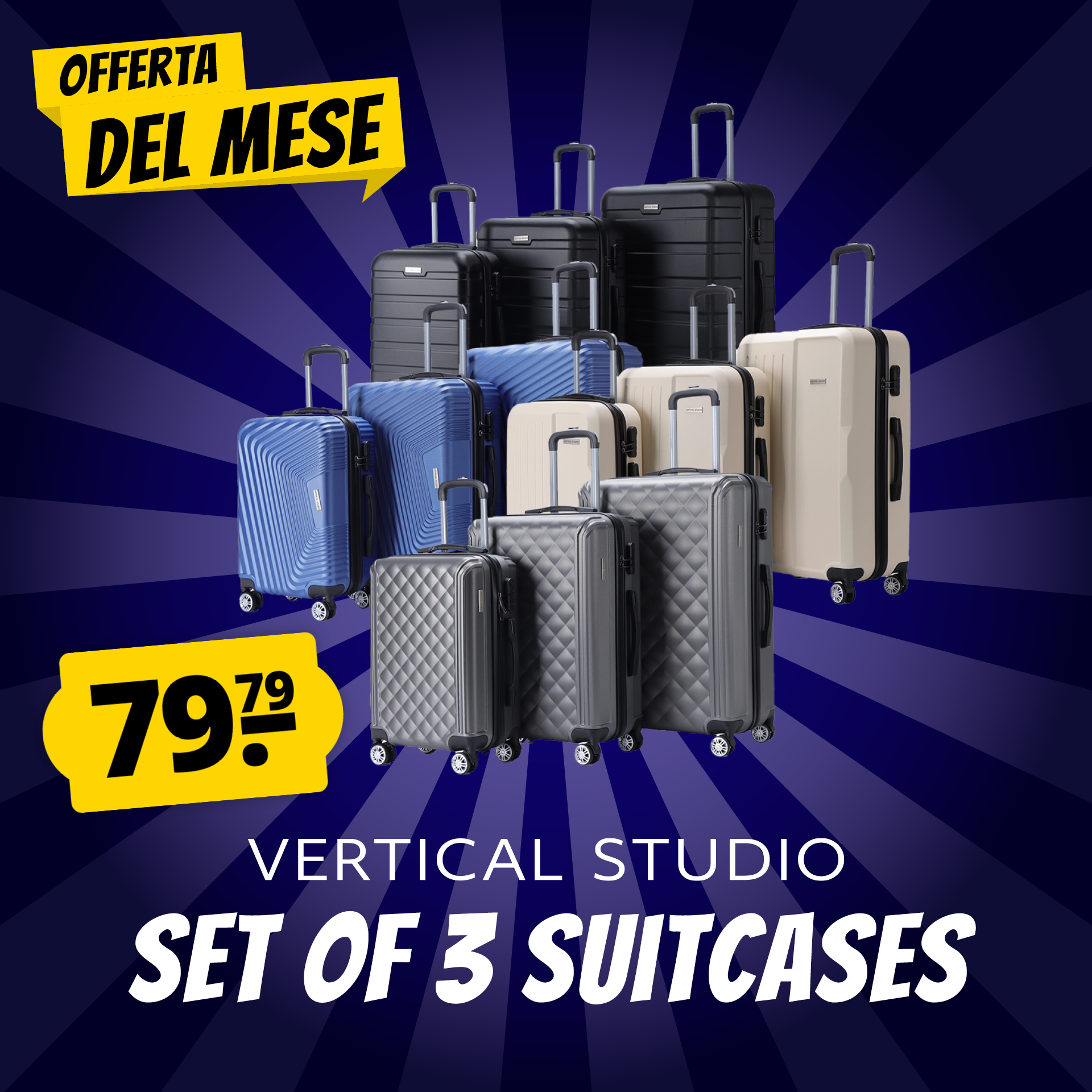Vertical Studio goeteborg valigia set da 3