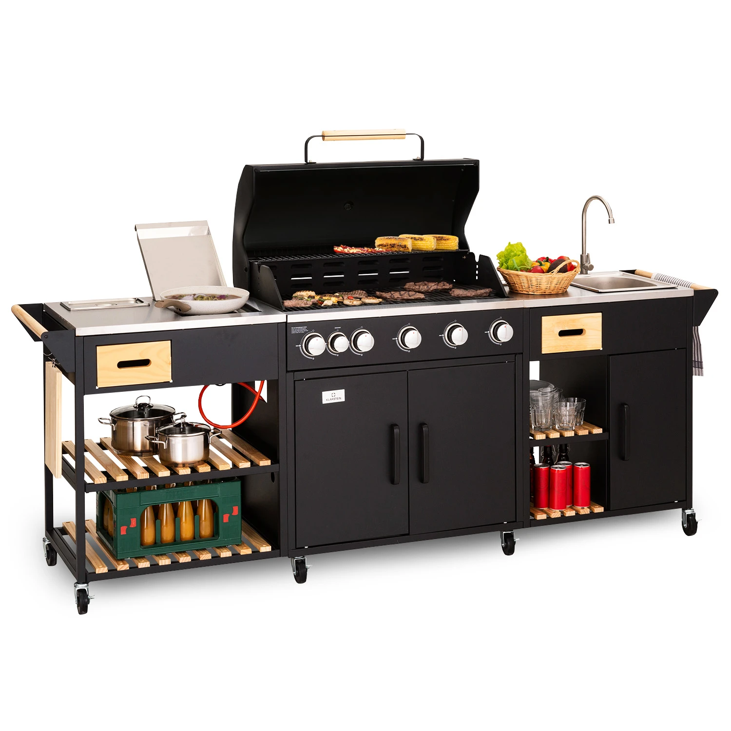 Klarstein Jersey - Outdoor kitchen con griglia a gas