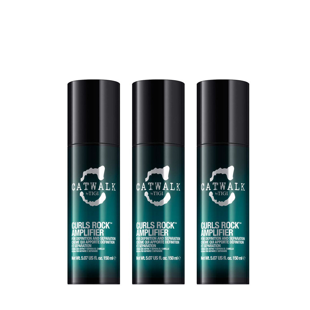 Image of Tigi Catwalk Curlesque Curls Rock Amplifier 3x150ml