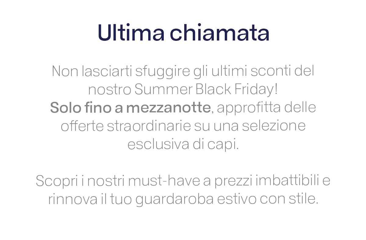 L'estate richiede leggerezza