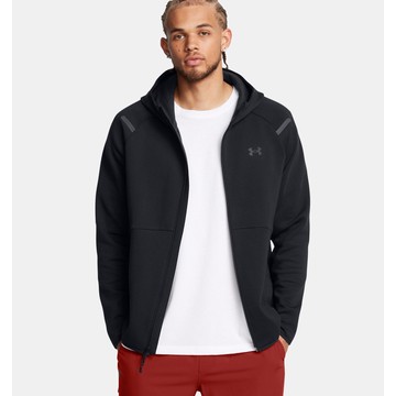 Felpa con cappuccio UA Unstoppable Fleece Full-Zip da uomo