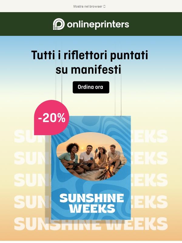 Una messa in scena perfetta: manifesti per le tue campagne estive