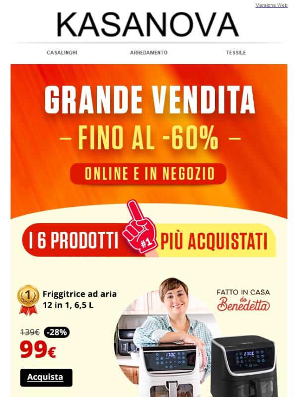 Sconti fino al -60%, online e in negozio