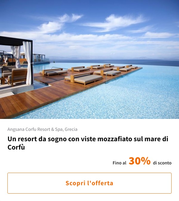 Un resort da sogno con viste mozzafiato sul mare di Corfù