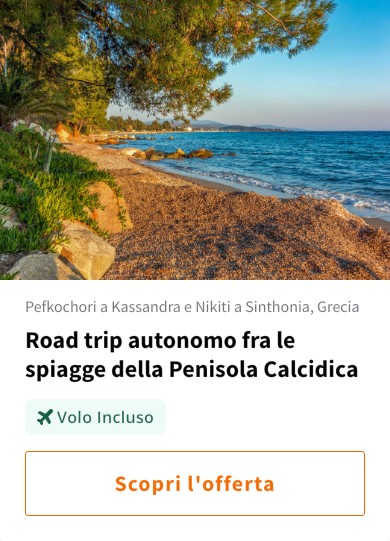 Road trip autonomo fra le spiagge della Penisola Calcidica