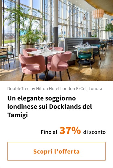 Un elegante soggiorno londinese sui Docklands del Tamigi