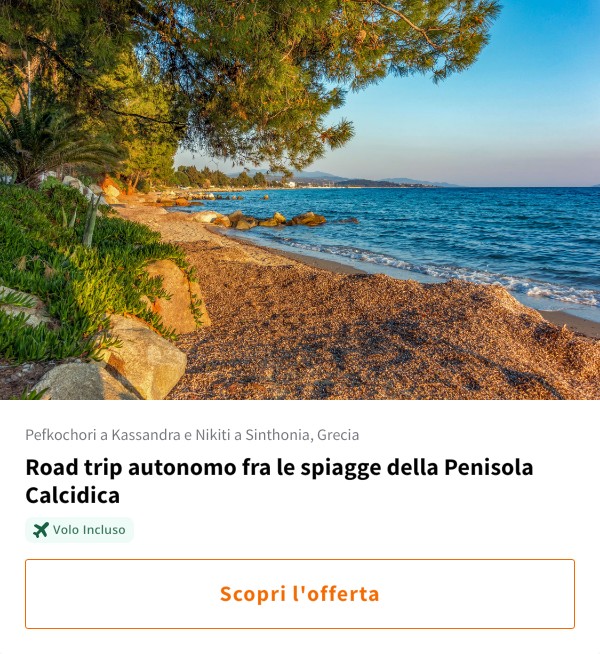 Road trip autonomo fra le spiagge della Penisola Calcidica