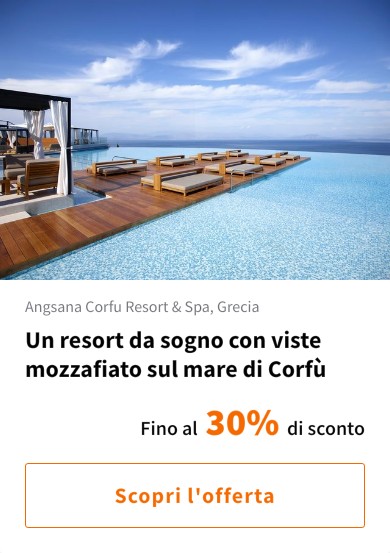 Un resort da sogno con viste mozzafiato sul mare di Corfù