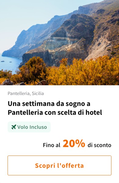 Una settimana da sogno a Pantelleria con scelta di hotel