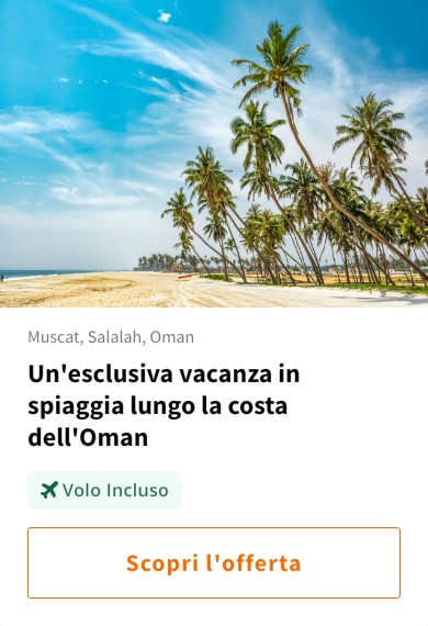 Un&#x27;esclusiva vacanza in spiaggia lungo la costa dell&#x27;Oman