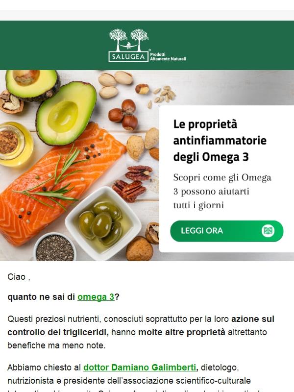 🟠 Omega 3: conosci le proprietà antinfiammatorie?