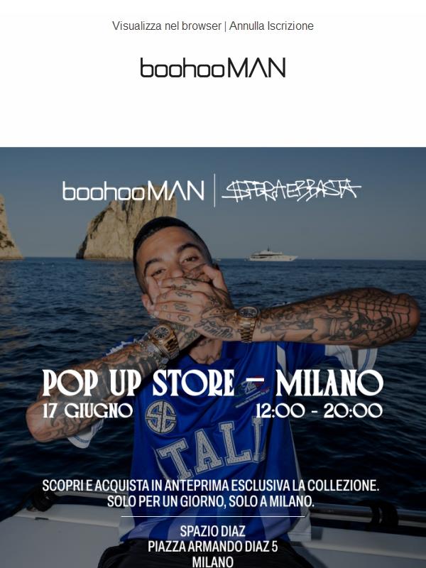 boohooMAN | Sfera Pop Up Store