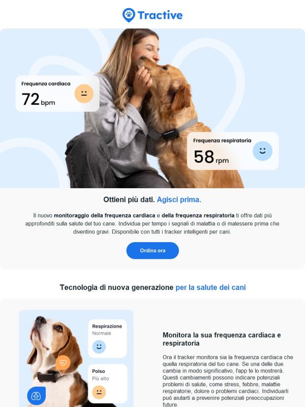 NOVITÀ: monitora i parametri vitali del tuo cane