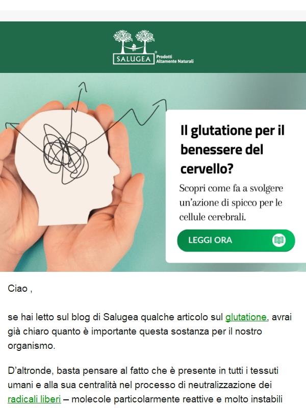 🔵 Glutatione per il benessere del cervello?