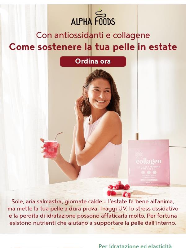 Caldo, raggi UV, stress cutaneo? Ecco cosa può sostenere la tua pelle in estate ☀️