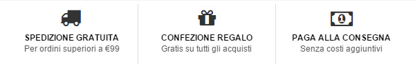 Spedizione, confezione regalo e contrassegno gratis!