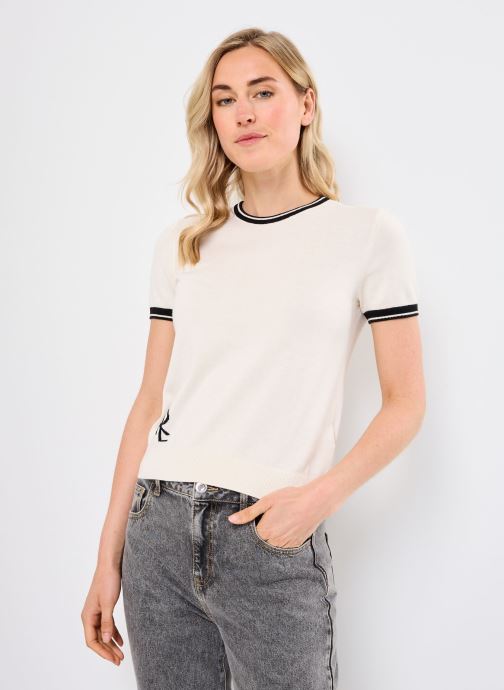 Lauren Ralph Lauren Maglioni Eyelah-Short Sleeve-Pullover donna bianco