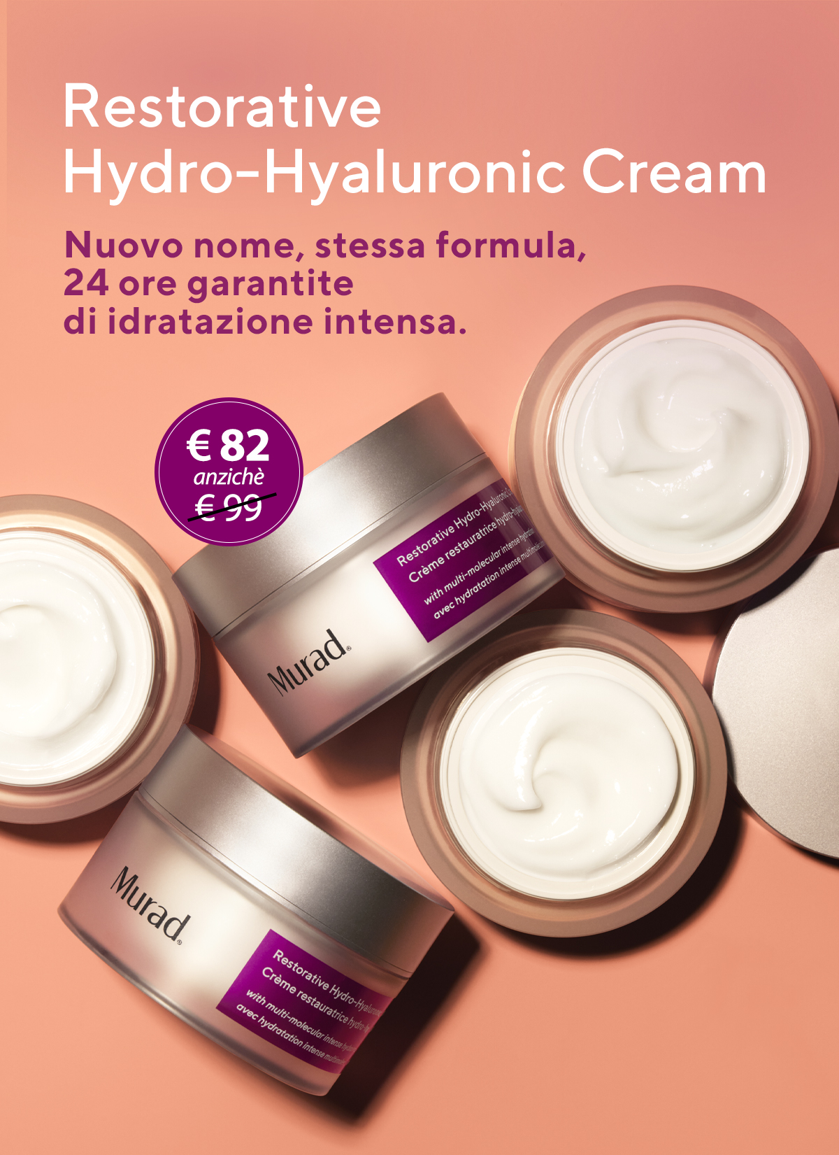 Restorative Hydro-Hyaluronic Cream - Nuovo nome, stessa formula, 24 ore garantite di idratazione intensa