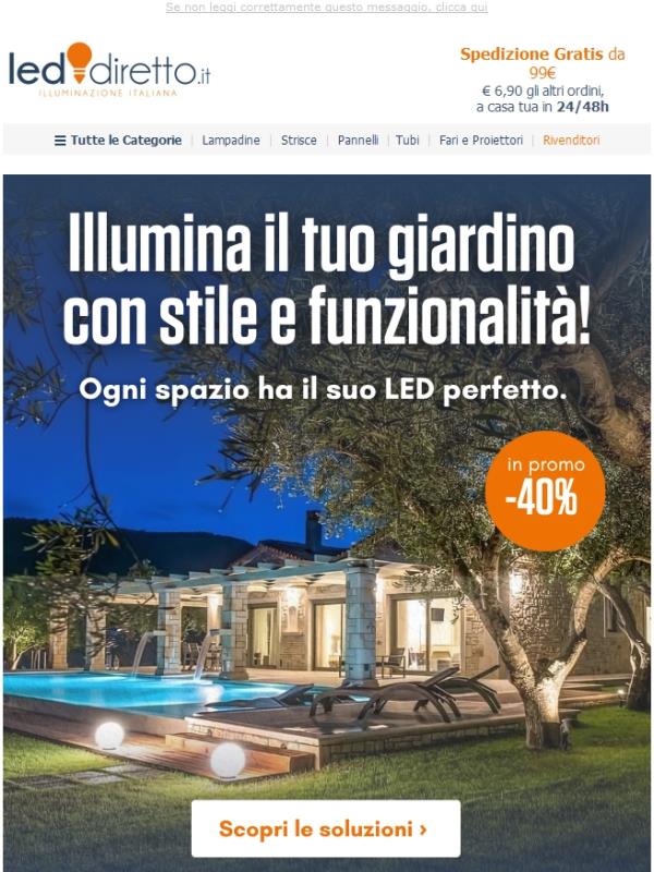 🌿Illumina il tuo giardino, con il LED giusto