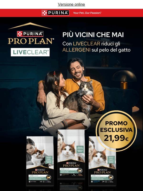 🎉 Solo per te: Pro Plan LiveClear a 21,99€ su Arcaplanet! 🐱