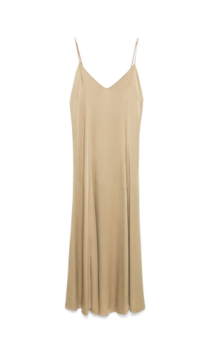 Satin midi slipdress