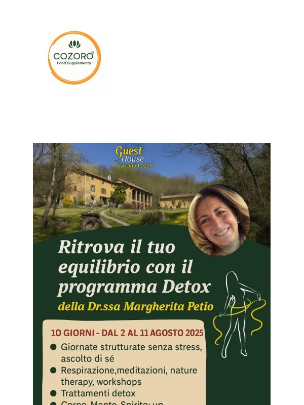 🧘‍♀️ Ritrova l’equilibrio in 10 giorni di detox naturale con la dottoressa Margerita Petio🌿