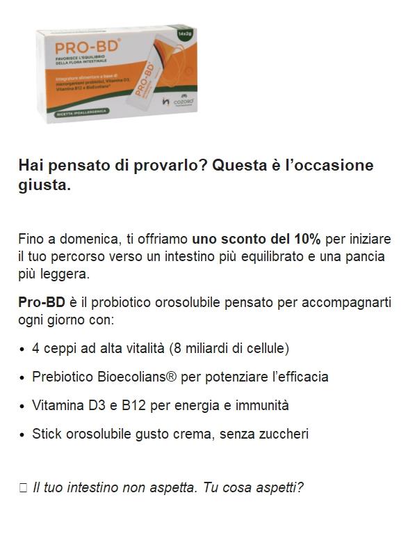 Fino a domenica: -10% sul tuo benessere intestinale
