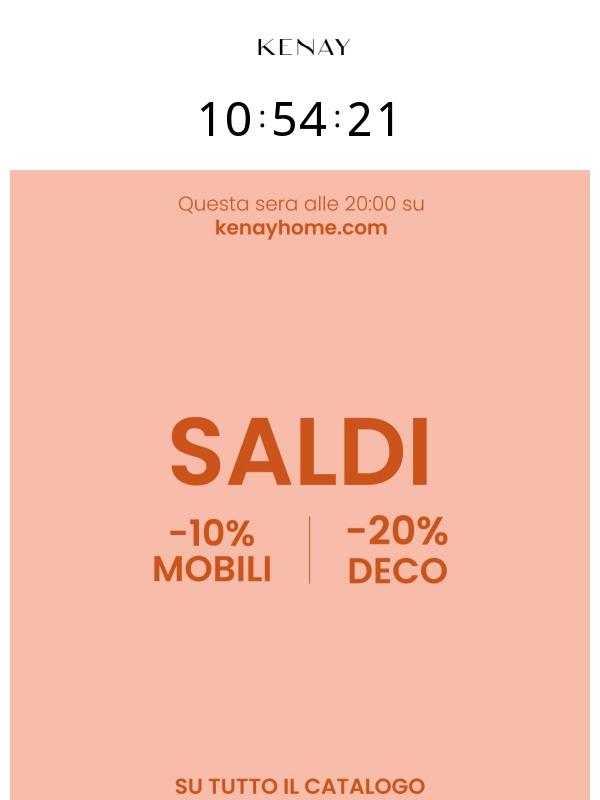 Oggi alle 20h... SALDI !💥 -20% e -10% SULL'INTERO SITO WEB
