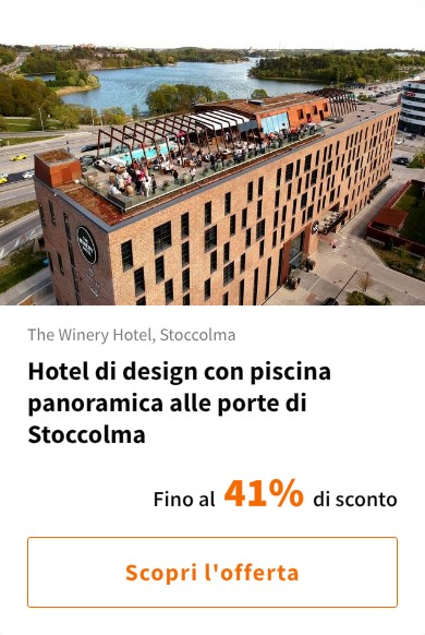 Hotel di design con piscina panoramica alle porte di Stoccolma