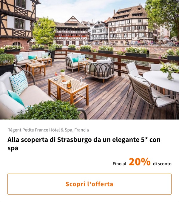 Alla scoperta di Strasburgo da un elegante 5* con spa