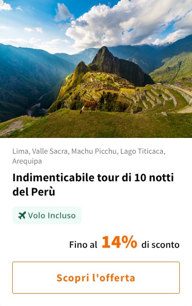 Indimenticabile tour di 10 notti del Perù