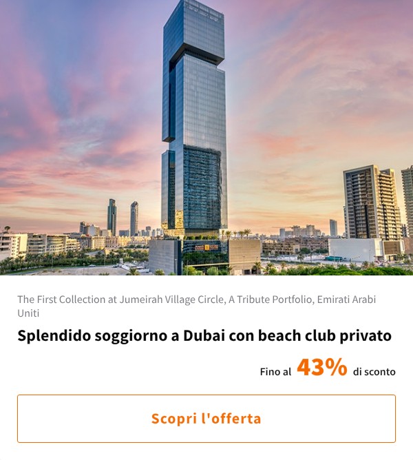 Splendido soggiorno a Dubai con beach club privato