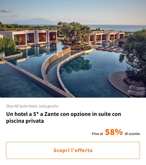 Un hotel a 5* a Zante con opzione in suite con piscina privata